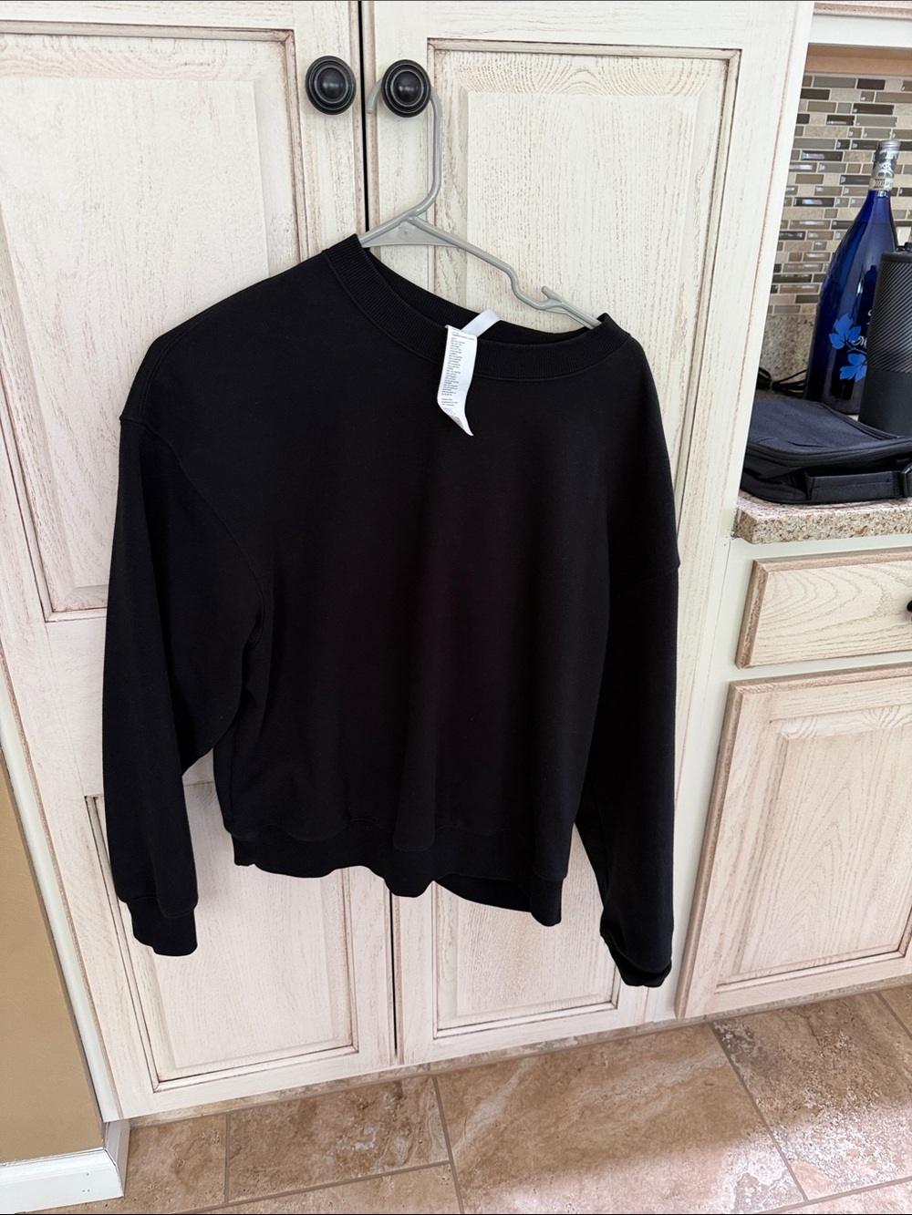 Fabletics Black Crewneck Pullover
